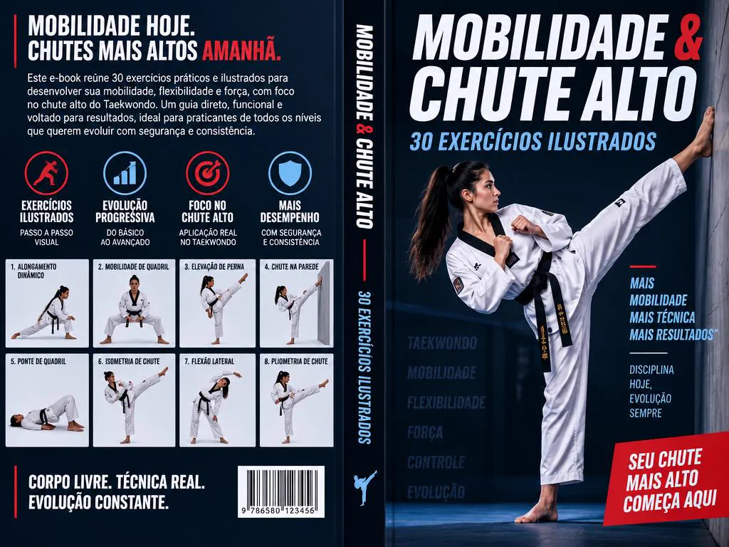 Capa do bônus 4: Mobilidade & Chute Alto — 30 Exercícios Ilustrados